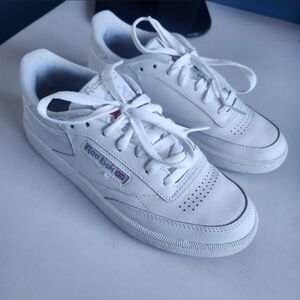 White Reebok Club C 85